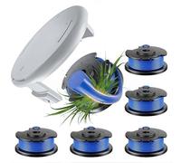 6 bobine per tosaerba compatibili con Ryobi One, bobina di ricambio per Ryobi One AC14RL3A 18 V, 24 V e 40 V, 3,3 m x 1,65 mm (6 bobine di ricambio + 1 tappo)