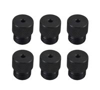 6 boccole per trapano in acciaio al carbonio resistenti e antiruggine, per progetti in legno e metallo, con guida a vite nera da 2 mm a 10 mm