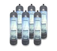 6 BOMBOLE CO2 E290 600 Grammi MONOUSO ALIMENTARE GASATORE ACQUA USA E GETTA 11x1