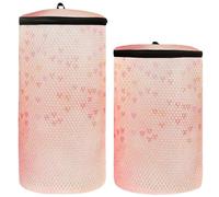 6 borse per il lavaggio delle scarpe da ginnastica e lavatrice, 2 pezzi, in rete, per scarpe e scarpe, 6 texture glitterate color pesca, taglia unica, moderno, 6 texture glitter pesca, Taglia unica,