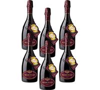 6 Bottiglie di Ariola Marcello Lambrusco Langhirano Dry Vino Spumante Rosso
