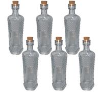 6 Bottiglie in vetro 150 ml con tappo per liquori limoncello wisky decorazioni d