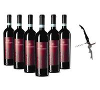 6 Bottiglie Montepulciano d'Abruzzo Riserva 2021 Inferi Marramiero 75cl 14% vol con Levatappi