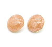 6 bottoni con gambo in metallo a forma di occhi di gatto da 11-25 mm per giacche, cappotti e borse da donna,Rosa,20 millimetri