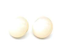 6 bottoni con gambo in metallo a forma di occhi di gatto da 11-25 mm per giacche, cappotti e borse da donna,Bianco chiaro,15 millimetri
