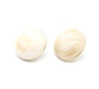 6 bottoni con gambo in metallo a forma di occhi di gatto da 11-25 mm per giacche, cappotti e borse da donna,Bianco,23 millimetri
