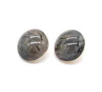 6 bottoni con gambo in metallo a forma di occhi di gatto da 11-25 mm per giacche, cappotti e borse da donna,Grigio,15 millimetri