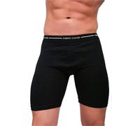 Enrico Coveri 6 Boxer Uomo Long in Cotone Elasticizzato Art. EB1000long (Nero, 3/S)