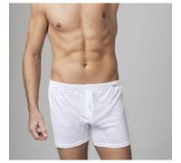 6 BOXER UOMO NOTTINGHAM ART 12930 FILO DI SCOZIA BIANCO CON APERTURA CON BOTTONE