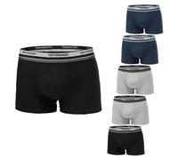 6 Boxer uomo Nottingham in cotone bielastico con elastico esterno loggato / BX80