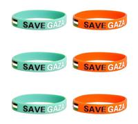 6 braccialetti da donna palestinesi, braccialetti con perle adatti sia per uomini che per donne, raffiguranti le bandiere palestinese e israeliana.