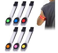 6 bracciali a LED, per bambini, con luce a LED, per bambini, per jogging, corsa, corsa, sport all'aria aperta
