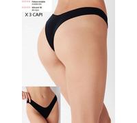 6 Brasiliane donna Cotonella a V in cotone elasticizzato profili sottili - GD471