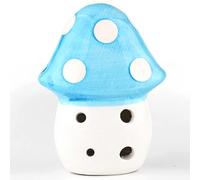 6 buchi ocarina piccoli funghi cartone animato 5 colori alto c tono turisti souvenir insegnante ciondolo in ceramica for principiante 2021 NUOVO(Blue)