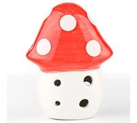 6 buchi ocarina piccoli funghi cartone animato 5 colori alto c tono turisti souvenir insegnante ciondolo in ceramica for principiante 2021 NUOVO(RED)