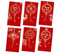 6 buste commemorative con cavallo 2026, calligrafie vietnamite con texture satinata luccicante, pacchetti regalo di denaro