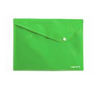 6 Buste con bottone A4 - Cartelletta con bottone, portadocumenti con bottone - 24,5x33,3 cm - 6 colori assortiti