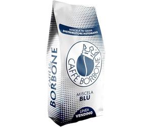 6 Buste Confezioni 1 kg Caffe' Borbone in Grani Miscela Blu Vending Originale