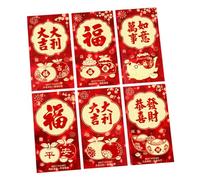 6 buste di Capodanno 2026 con illustrazioni di cavalli, elegante carta spessa, idea regalo per la costruzione