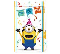 6 Buste di compleanno Minions - Multicolore - Taglia Unica