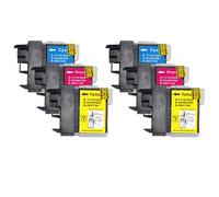 6 C/M/Y Cartucce di inchiostro per Brother DCP-195C DCP-197C DCP-365CN MFC-J615W