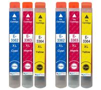 6 C/M/Y Cartucce d'inchiostro para Epson Expression Premium XP-530 XP-630 XP-640