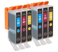 6 C/M/Y Cartucce d'inchiostro per Canon PIXMA iP3600, MP540, MP620