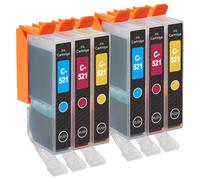 6 C/M/Y Cartucce d'inchiostro per Canon PIXMA iP3600, MP540, MP620