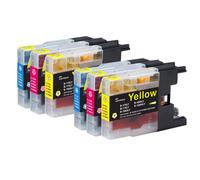 6 C/M/Y Cartuccee di inchiostro per Brother MFC-J6910DW & MFC-J825DW