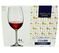 6 Calici Colibri Vino Rosso 450ml vetro cristallino Bohemia Fade Maison