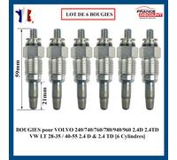 6 Candela Candelette per VW Lt 28-35 40-55 2,4D 2,4 D Td Turbo Diesel