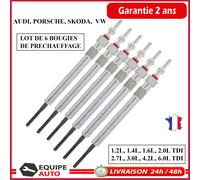 Lotto 6 Candela Candelette per Porsche Cayenne Macan Panamera 3.0 V6 Tdi