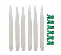 6 Candele Natalizie a LED Alimentate a Batteria, Luce Calda, Sicure, Ecologiche, a Clip, a Lume di Candela per il Bar della Festa di Nozze