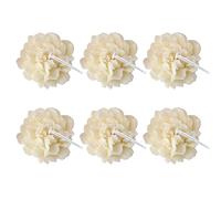 6 Candele Profumate a Forma di Fiore, Fatte a Mano di Soia e Garofano per Meditazione e Sollievo dallo Stress (B)