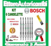 6 CANDELETTE BOSCH AUDI Q7 (4L) 3.0TDI 150 155 165 171 176KW 2006-> 0250403009