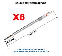 6 Candelette Di Preriscaldamento NEWPARTS DKC00668 Per Chrysler 300C 3.0 V6 CRD