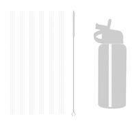 6 cannucce di ricambio in plastica, riutilizzabili, compatibili con borraccia Hydro Flask da 500 ml e altre marche, con 1 spazzola per la pulizia, perfette per tutte le bevande, 24 cm