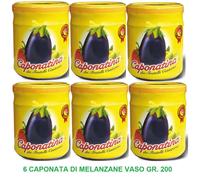 6 CAPONATA DI MELANZANE SICILIANA DI VERDURE PALERMITANA CONTORNO VASO 200 g