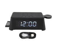 6 caricatore wireless in 1 con tema 'orologio di sveglia, visualizzazione a stazione di ricarica wireless per tele per cuffie orologio multi funzionale Soluzione di ricarica per