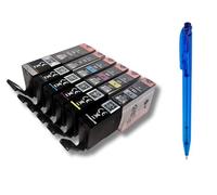 6 cartucce originali Canon PGI 530 CLI531 Set con grigio + penna a sfera