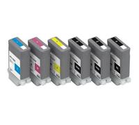 6 Cartucce Per Canon IPF650 IPF655 IPF760 IPF765 / PFI-102 PFI-104M