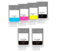 6 Cartucce Per Canon IPF670 IPF680 IPF685 IPF780 / PFI-107 Inchiostro 130ml