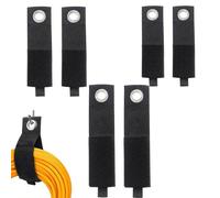 6 cavi organizer cinghie per cavi, organizer per cavi, cinghie per cavi riutilizzabili, con occhiello, cinghie di conservazione ad alte prestazioni, per prolunghe, tubi, corde, cantina, officina,