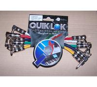 6 cavi Quiklok cavo Jack/Jack a Pipa x collegamenti Pedali effetti chitarra
