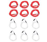 6 Cavi Termistore con Terminale, 6 Barre Riscaldanti 24 V 40 W, Kit Hot End Riscaldatore a Cartuccia Cilindrica in Acciaio Inossidabile per Stampante 3D Ender 3 con ABS, Acciaio