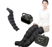 6 cavità pressoterapia per tutto il corpo e drenaggio linfatico, massaggiatore per gambe, stivali elettrici a compressione d'aria, stivali da massaggio per sollievo, timer e pressione regolabile 0 ~
