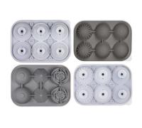 6 cavità Rose Ice Cubes Food Grade Silicone Mold per la decorazione della bevanda Palla domestica che fa il creatore del silicone ad alta efficienza
