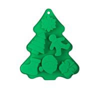 6 Cavità Stampo in Silicone per Cioccolato Natalizio | Stampis Natalizi | Fiocchi Di Neve 3D, Pupazzi Di Neve, Alberi Di Natale, Babbo Natale, Candeles, Caramelle Gommose | per Cupcake in Mousse