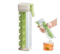 6 Cavity Ice Maker Tray - Easy Release Press Ice Block Mold, Food Freezing Storage, Large Cube Freezer Tray For Drinks, Reusable Mold For Coffee Cocktail Juice Kitchen Party Home Use