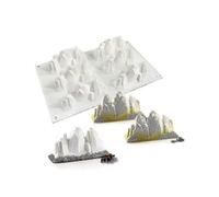 6 Cavity Iceberg Mousse Style Sweet Cake Silicone Baking Mold for DIY Snow Mountain Chocolate Ice Cubes
